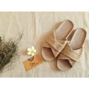 Lenbychia Dép cói quai chéo vintage sẵn size TN04 – đi làm, dạo phố, biển, chỉ 99k 3