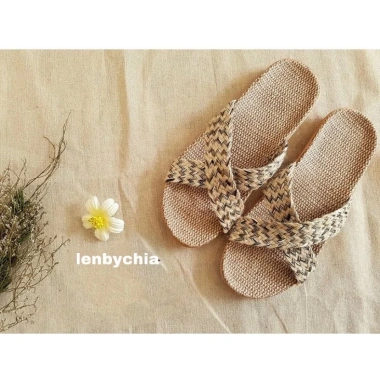 Lenbychia Dép cói quai chéo vintage sẵn size TN04 – đi làm, dạo phố, biển, chỉ 99k 8