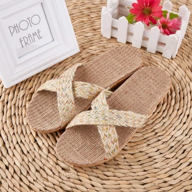 Lenbychia Dép cói quai chéo vintage sẵn size TN04 – đi làm, dạo phố, biển, chỉ 99k 10