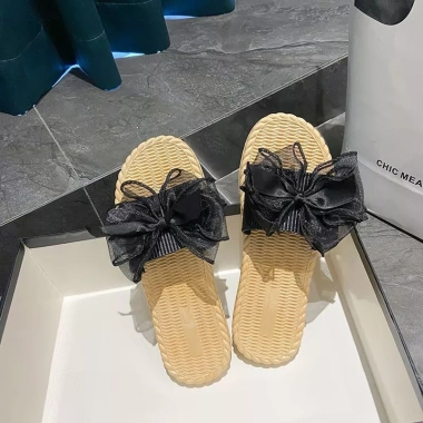 Lenbychia Dép giả cói quai ngang nơ voan xinh xắn Sẵn size Giá 130.000đ