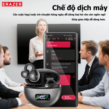 Lenovo ERAZER XF55 - Tai Nghe Bluetooth 6.0 AI Dịch 134 Ngôn Ngữ, LED, HiFi, Truyền Xương, Mic, Giá 207.900₫ 4
