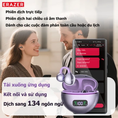 Lenovo ERAZER XF55 - Tai Nghe Bluetooth 6.0 AI Dịch 134 Ngôn Ngữ, LED, HiFi, Truyền Xương, Mic, Giá 207.900₫ 5