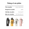 LETSPO ly giữ nhiệt thể thao inox 316 600ml - Mở nhanh 1 nút, không rò rỉ, tháo rửa dễ dàng 9