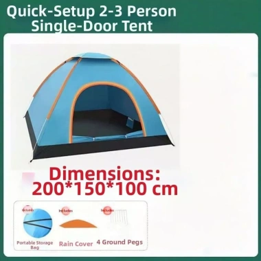 Lều bật lên BLACKON vải dày nhẹ chống thấm nước 1-4 người, lý tưởng cắm trại và đi bộ đường dài