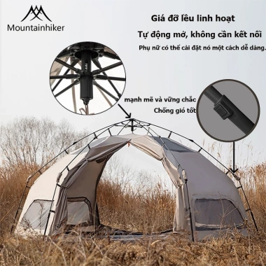 Lều Cắm Trại 5-6 Người Lục Giác Tự Bung - Lều Nấm Siêu Nhẹ, Thích Hợp Camping Dã Ngoại Giá 2,850,000 5 Lều Cắm Trại 5-6 Người Lục Giác Tự Bung - Lều Nấm Siêu Nhẹ, Thích Hợp Camping Dã Ngoại Giá 2,850,000 5