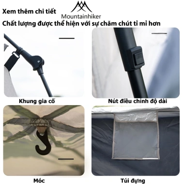 Lều Cắm Trại 5-6 Người Lục Giác Tự Bung - Lều Nấm Siêu Nhẹ, Thích Hợp Camping Dã Ngoại Giá 2,850,000