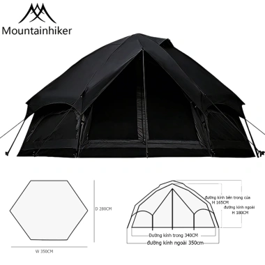 Lều Cắm Trại 5-6 Người Lục Giác Tự Bung - Lều Nấm Siêu Nhẹ, Thích Hợp Camping Dã Ngoại Giá 2,850,000 10 Lều Cắm Trại 5-6 Người Lục Giác Tự Bung - Lều Nấm Siêu Nhẹ, Thích Hợp Camping Dã Ngoại Giá 2,850,000 10