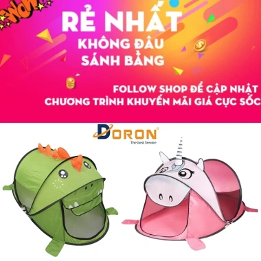 Lều Cắm Trại Tự Bung Hình Động Vật Dễ Thương - Đồ Chơi Ngoài Trời Giá Ưu Đãi 230k