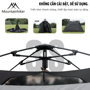 Lều dã ngoại tự động 3-4 người SZK1.029 - Dễ lắp nhẹ, phù hợp camping 7