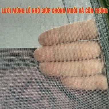 Lều thiền cao cấp gấp gọn kèm túi ngủ - Kích thước 1.2x1.2x1.25m, 328.500₫ 4