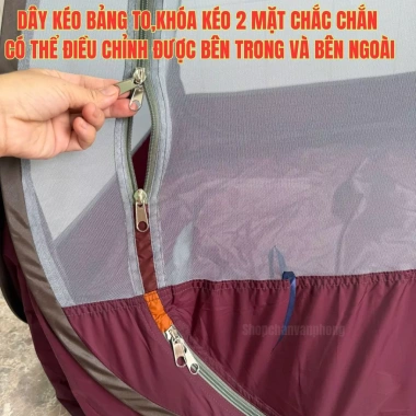 Lều thiền cao cấp gấp gọn kèm túi ngủ - Kích thước 1.2x1.2x1.25m, 328.500₫ 5