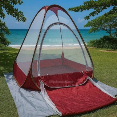 Lều thiền cao cấp gấp gọn kèm túi ngủ - Kích thước 1.2x1.2x1.25m, 328.500₫ 7