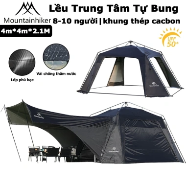 Lều trung tâm tự bung Mountainhiker 8-10 người SZK1.241 - Bền bỉ, giá chỉ 615.900₫