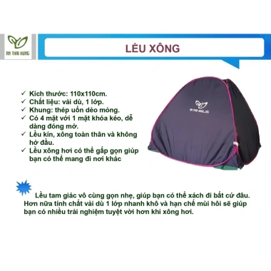 Lều Xông Hơi Tự Bung Gấp Gọn Gia Long – Sau Sinh, Màu Ngẫu Nhiên, Giá 199.500₫