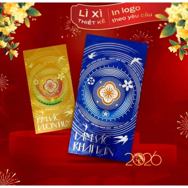 Lì xì cao cấp 2.026 - In logo theo yêu cầu, chất liệu sang trọng, giá 30.000₫ 5 Lì xì cao cấp 2.026 - In logo theo yêu cầu, chất liệu sang trọng, giá 30.000₫ 5