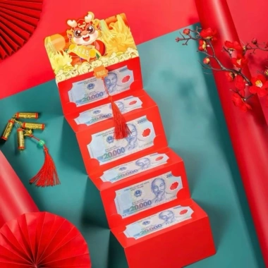 Lì Xì Năm Mới 2.026 Xoè Quạt Độc Lạ Gấp Gọn 10 Ngăn Quà Tặng Bất Ngờ Mừng Tuổi 9