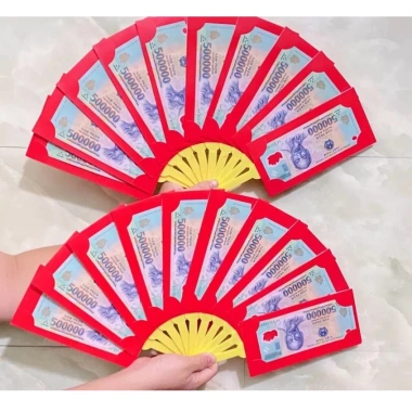 Lì Xì Quạt Ngắn Gấp Gọn 10 Ngăn Hottrend - Giá 12.500 đồng, tiết kiệm cực tốt 3