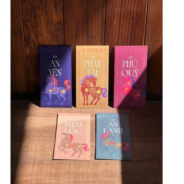 Lì Xì Tết 2.026 SET 50C - Bộ sưu tập Bính Ngọ sang trọng, giấy cao cấp, dày dặn, giá ưu đãi 21.900₫