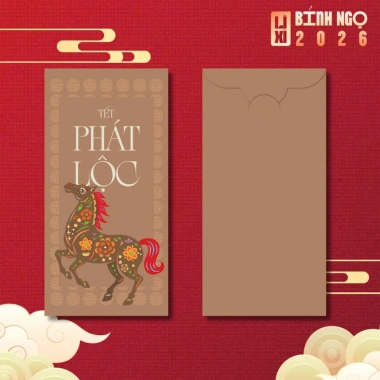 Lì Xì Tết 2.026 SET 50C - Bộ sưu tập Bính Ngọ sang trọng, giấy cao cấp, dày dặn, giá ưu đãi 21.900₫