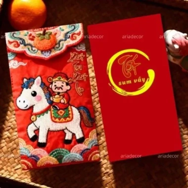 Lì Xì Tết Bao Ngựa 5D Tiền Tài Lộc 2.026 – In Nổi Sắc Nét, Túi Mù 17.575₫