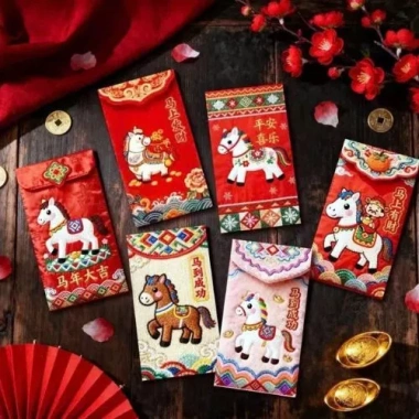 Lì Xì Tết Bao Ngựa 5D Tiền Tài Lộc 2.026 – In Nổi Sắc Nét, Túi Mù 17.575₫
