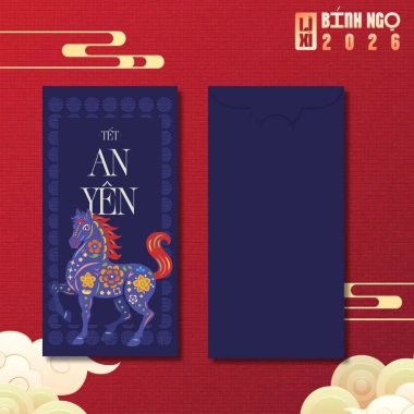 Lì xì Tết Bình Ngọ 2.026 hình chú ngựa đẹp mắt, giấy mịn dày, họa tiết sắc nét – 21.900₫