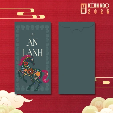 Lì xì Tết Bình Ngọ 2.026 hình chú ngựa đẹp mắt, giấy mịn dày, họa tiết sắc nét – 21.900₫