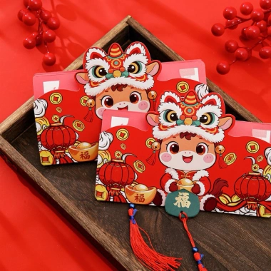Lì xì Tết Bính Ngọ 2.026 - Sổ quyển gập gọn, nhiều ngăn, phong bì 2‑10 tờ, chỉ 12.000đ