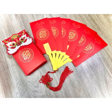 Lì xì Tết Bính Ngọ 2.026 - Sổ quyển gập gọn, nhiều ngăn, phong bì 2‑10 tờ, chỉ 12.000đ