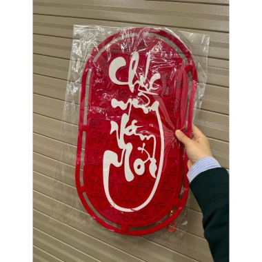 Liễn Nỉ Nhung Size Lớn Dài 106cm Đồ Trang Trí Tết Giá 49.000 VND