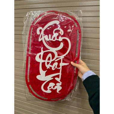 Liễn Nỉ Nhung Size Lớn Dài 106cm Đồ Trang Trí Tết Giá 49.000 VND