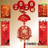 Liễn trang trí Tết Mẫu nẹp gỗ Vuông 2.026 Bính Ngọ – Chữ Xuân Phát Tài – Giá 40.000đ – Xuân An Vui 3