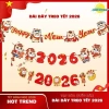 Liễn trang trí Tết Mẫu nẹp gỗ Vuông 2.026 Bính Ngọ – Chữ Xuân Phát Tài – Giá 40.000đ – Xuân An Vui 9