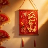 Liễn trang trí Tết Mẫu nẹp gỗ Vuông 2.026 Bính Ngọ – Chữ Xuân Phát Tài – Giá 40.000đ – Xuân An Vui 10