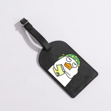 Liu Duck hành lý da PU cao cấp túi xách phụ kiện du lịch thẻ tag mặt dây chuyền giảm giá 20% chỉ 44.693₫ 9