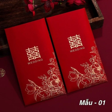 Lixi Đỏ Mừng Cưới, Song Hỷ, Bê Tráp Ăn Hỏi - Nạp Tài Ngày Cưới Phong Cách Sang Trọng 3.870 VND giảm 3.000 VND 10