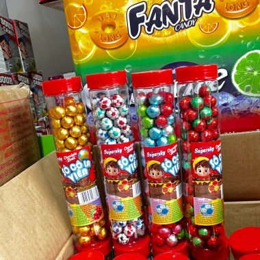 Lọ 100 viên kẹo sôcôla Chocoball ngon, giá ưu đãi 49.000 VND, giảm từ 62.720 VND