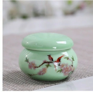 Lọ chiết mỹ phẩm gốm sứ 10g in hoa - Đựng mỹ phẩm sang trọng, chỉ 22.000đ