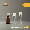 Lọ chiết nắp bật 5‑20‑50‑100ml PET, chai nhựa triết mỹ phẩm, đựng toner tẩy trang 2.5k 2