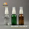 Lọ chiết tinh dầu thủy tinh nắp xịt phun sương trắng đen 5-100ml Giá 3.000 VND