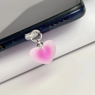 Lỗ Điện Thoại Chống Bụi Cắm Hình Trái Tim - Phù hợp iPhone, Type‑C, Android 5