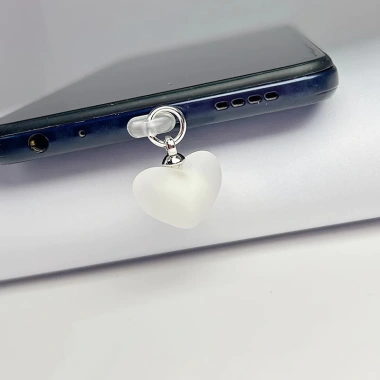 Lỗ Điện Thoại Chống Bụi Cắm Hình Trái Tim - Phù hợp iPhone, Type‑C, Android 8