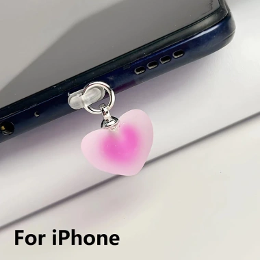 Lỗ Điện Thoại Chống Bụi Cắm Hình Trái Tim - Phù hợp iPhone, Type‑C, Android 10