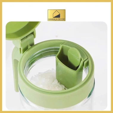 Lọ Đựng Gia Vị Boro Thủy Tinh - Hũ Muối Đường Có Tay Cầm, Thìa & Ngăn Riêng Chống Ẩm - 28.999₫