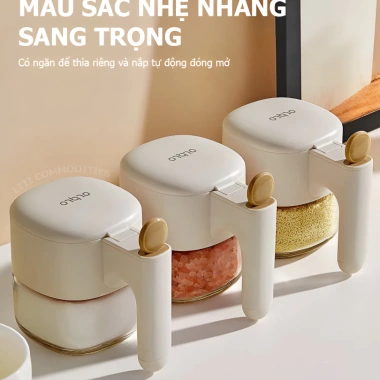 Lọ Đựng Gia Vị Thủy Tinh 300ml - Hũ tiện lợi cho nhà bếp, giảm giá 20%