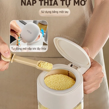 Lọ Đựng Gia Vị Thủy Tinh 300ml - Hũ tiện lợi cho nhà bếp, giảm giá 20% 5 Lọ Đựng Gia Vị Thủy Tinh 300ml - Hũ tiện lợi cho nhà bếp, giảm giá 20% 5