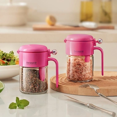 Lọ Đựng Gia Vị Thủy Tinh 400ml - Hũ Nhỏ Gọn, Đậy Chặt, Tiết Kiệm Không Gian Bếp