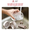 Lọ Đựng Gia Vị Thuỷ Tinh Boro Chống Vỡ Modeco - Hộp Thìa Ngăn Riêng, Chống ẩm, Nắp Khóa 6