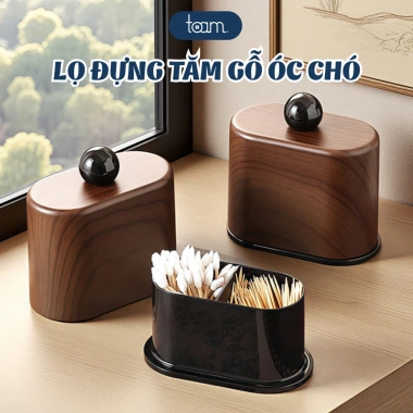 Lọ Đựng Tăm Gỗ Óc Chó Cao Cấp, Hộp Tăm Bông Vintage Trang Trí Bàn Phòng Khách và Bàn Trang Điểm, Giá ưu đãi 74.000 VND Lọ Đựng Tăm Gỗ Óc Chó Cao Cấp, Hộp Tăm Bông Vintage Trang Trí Bàn Phòng Khách và Bàn Trang Điểm, Giá ưu đãi 74.000 VND