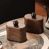 Lọ Đựng Tăm Gỗ Óc Chó Cao Cấp, Hộp Tăm Bông Vintage Trang Trí Bàn Phòng Khách và Bàn Trang Điểm, Giá ưu đãi 74.000 VND 3